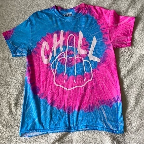 *SPENCER’S* Neon pink and Blue Tee - Picture 1 of 5